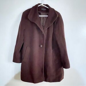 Ellen Tracy MAHOGANY Wool Jacket Size 14
